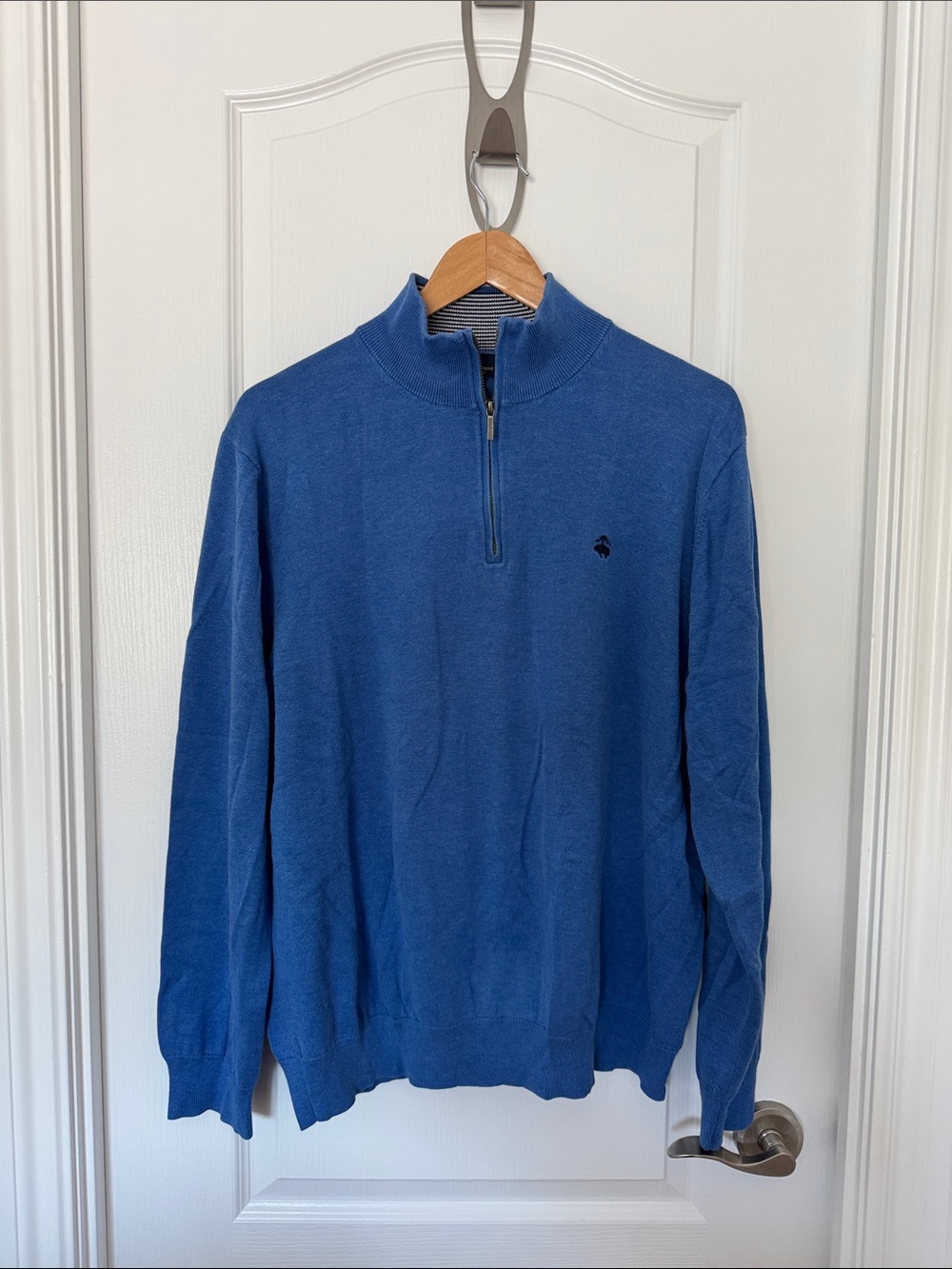Brooks Brothers Cornflower Blue Half-Zip Pullover